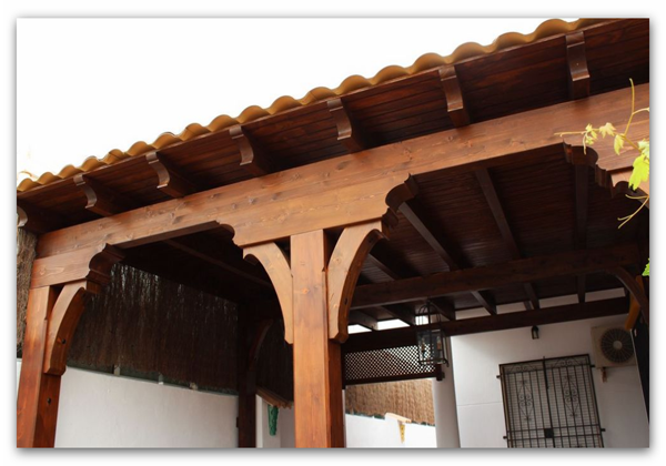 pergola madera independiente zaragoza